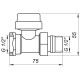 Кран радиаторный прямой ECO Technology ECO5028 1/2 ″под термоголовку с уплотнителем