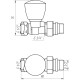 Кран радиаторный прямой SOLOMON 1/2″ с резиновым уплотнителем 161404 верх