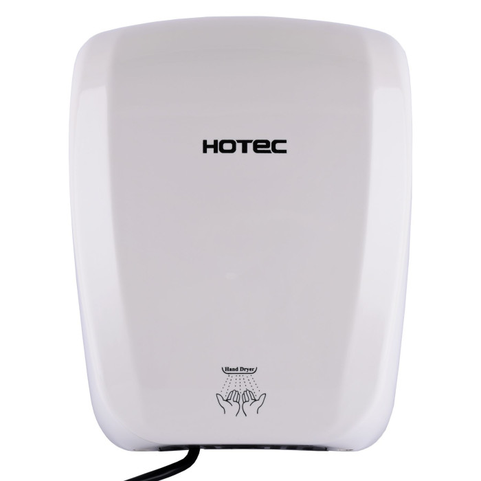 Сушарка для рук HOTEC 11.231 ABS White сенсорна, корпус пластик білий (220В ,1800Вт)