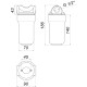 Фільтр-колба  для котлів (поліфосф. сіль) Bіо+ systems SL25, 1/2″