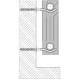 Комплект кронштейнів радіатора CRISTAL NS-1015 штирьковий прорезинений з дюбелем Ø9х170мм (пар.4од.)