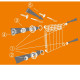 Комплект футорок секционного радиатора CRISTAL NR-2013 1/2″с 2-кронштейнами (HT 405)
