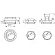 Комплект футорок секційного радіатора CRISTAL NR-2012 3/4″ (HT 404)
