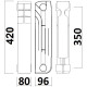 Радиатор биметаллический секционный QUEEN THERM 350/96 (кратно 10)